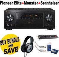 Pioneer Elite VSX-LX101 7.2 Channel Networked AV Receiver with Built-in Bluetooth and Wi-Fi + Monster Home Theater...