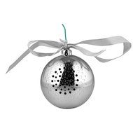 SoundLogic XT Holiday Tunes Wireless Bluetooth Ornament Speaker, Silver