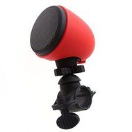 XHTECH Outdoor Motorcycle/Bicycle Wireless Bluetooth Speaker with Mic and Mount ,Waterproof and Shockproof (Red)
