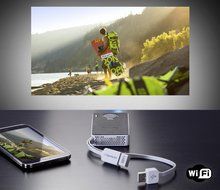 Philips PPX4350W Pocket Projector, 50 Lumens, LED, HDMI, 60 Inches Display, Bluetooth, Wireless, USB, 4,6 Oz N4