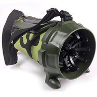 EMB Professional EURO22 Rechargeable Portable Bluetooth Boombox Speaker System w/ AUX/USB/MP3 Player - Green Camouflage N3