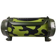 EMB Professional EURO22 Rechargeable Portable Bluetooth Boombox Speaker System w/ AUX/USB/MP3 Player - Green Camouflage N4
