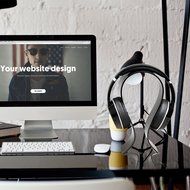 AmoVee Acrylic Headphone Stand - Black N6