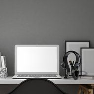 AmoVee Acrylic Headphone Stand - Black N8