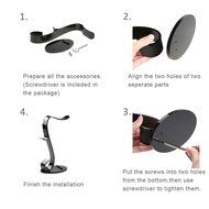 AmoVee Acrylic Headphone Stand - Black N26