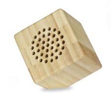 Triple C Glam Green Boom Portable Mini Speaker White Bamboo Wood