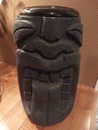 Tongue Tiki Speaker Pair &amp; Bluetooth Amplifier (Black Granite) N3