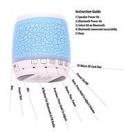 iHome Fusion Portable Bluetooth Speaker LED Light Lamp FM Radio Hand-Free Call MP3 Player TF/Micro SD Card Perfect... N11