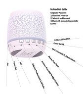 iHome Fusion Portable Bluetooth Speaker LED Light Lamp FM Radio Hand-Free Call MP3 Player TF/Micro SD Card Perfect... N16