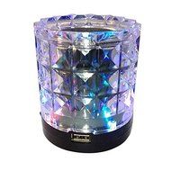 Portable Crystal Transparent Stereo Card Speaker For iPhone Smartphone Color Purple