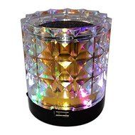 Portable Crystal Transparent Stereo Card Speaker For iPhone Smartphone Color Purple N4