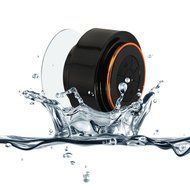 Shiontec Mini Portable Waterproof Bluetooth Speakers with Suction Cup for All Devices with Bluetooth Capability...