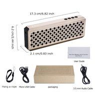 Bluetooth Speaker, Earto Wireless Ultra Slim Metallic Portable Speaker with HD Sound (Gold) N7