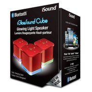 iSound iGlowSound Cube Bluetooth Speaker (red) N2