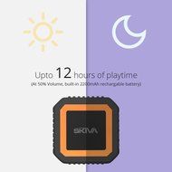 Skiva SoundCube Waterproof Bluetooth Speaker with 12 Hours Playtime (Portable / Wireless / Microphone / 2200mAH... N6