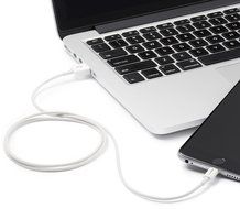 AmazonBasics Apple Certified Lightning to USB Cable - 6 Feet (1.8 Meters) - White N25