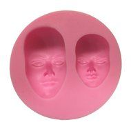 Yunko New Arrival Human Face Shaped 3d Silicone Cake Fondant Mold, Cake Decoration Tools, Soap, Candle Moulds