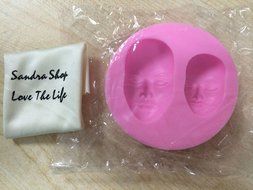 Yunko New Arrival Human Face Shaped 3d Silicone Cake Fondant Mold, Cake Decoration Tools, Soap, Candle Moulds N2