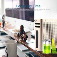 PINSHOW Ultra-portable Bluetooth 4.0 Speaker with Microphone and Aux Function, Hifi Speaker with 10W Enhanced... N4