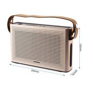 PINSHOW Ultra-portable Bluetooth 4.0 Speaker with Microphone and Aux Function, Hifi Speaker with 10W Enhanced... N7