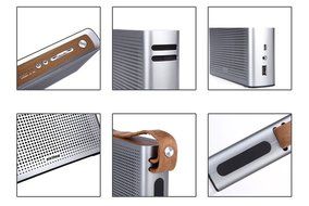 PINSHOW Ultra-portable Bluetooth 4.0 Speaker with Microphone and Aux Function, Hifi Speaker with 10W Enhanced... N13