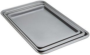 Kitchen Collection Non-Stick Cookie Sheets Set of 3 N2