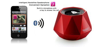 PINGKO Mini Portable High-end Stereo Diamond Bluetooth Speaker with Built-in Microphone for Hands-Free Phone Call... N4