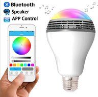 Smart RGB Color Changing Music Ball LED Light E26/E27 Bulb Built-in Bluetooth 4.0 Speaker Remote Controled Via...