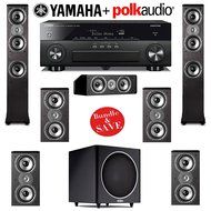 Polk Audio TSi 400 7.1 Home Theater System with Yamaha AVENTAGE RX-A860BL 7.2-Ch Network AV Receiver