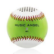 Flesser&reg; Leather Cover Baseball Shaped Hand-Stitching Wireless Bluetooth Baseball Rechargeable Speakers Hand-free... N4