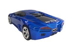 Bluetooth Wireless Portable Blue Lamborghini Shape Car Mini Music Speaker Support Tf Card, Usb, Fm Radio Function... N5