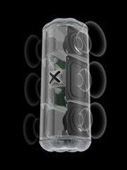 iHome IX360BBC NFC Bluetooth 4.0 Rechargeable Stereo 4 Speaker N3