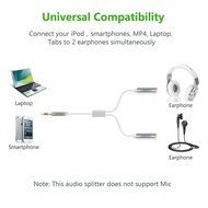 Ugreen 3.5mm Audio Stereo Y Splitter Cable 3.5mm Male to 2 Port 3.5mm Female for Earphone and Headset Splitter... N11