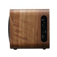 Flylion Wooden Bluetooth 4.0+EDR Speaker Bass Diaphragm AUX Audio FM Radio 3 Inch Full Frequency Speaker (Brown)
