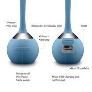 GizmoVine Bluetooth Speaker Wireless Portable Multicolor Audio Fashion Design Ultra Clear Sound Powerful Pink N21