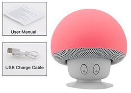 Loveboat Mini Cute Mushroom Portable Bluetooth V3.0 Wireless Stereo Speaker Hands Free Speakerphone (Blue) N34