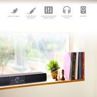 iRiver IBS400 2CH Bluetooth Speaker, Sound bar, 4 Units 4-Way Speaker in Black N2