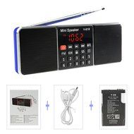 LEFON Multifunctional Bluetooth Dual Channel Digital AM / FM Radio Media Speaker MP3 Music Player Support TF Card... N28