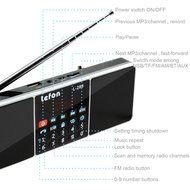 LEFON Multifunctional Bluetooth Dual Channel Digital AM / FM Radio Media Speaker MP3 Music Player Support TF Card... N31