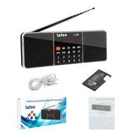LEFON Multifunctional Bluetooth Dual Channel Digital AM / FM Radio Media Speaker MP3 Music Player Support TF Card... N35