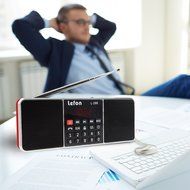 LEFON Multifunctional Bluetooth Dual Channel Digital AM / FM Radio Media Speaker MP3 Music Player Support TF Card... N41