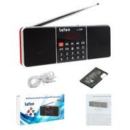 LEFON Multifunctional Bluetooth Dual Channel Digital AM / FM Radio Media Speaker MP3 Music Player Support TF Card... N42