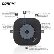 CORNMI EBS-52 FM RADIO Water Resistant Bluetooth Wireless Shower Speaker Hands-Free Portable Speakerphone Built-in... N4