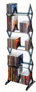 Atlantic Mitsu 130 CD/90 DVD/BluRay/Games 5-Tier Media Rack Smoke
