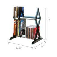 Atlantic Mitsu 130 CD/90 DVD/BluRay/Games 5-Tier Media Rack Smoke N4