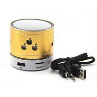 Smileto New Pattern Mini Bluetooth Speaker Apple LED Light Wireless Smart Hands Free Speaker With FM Radio Support... N3