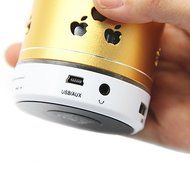 Smileto New Pattern Mini Bluetooth Speaker Apple LED Light Wireless Smart Hands Free Speaker With FM Radio Support... N5