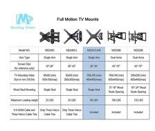 Mounting Dream MD2413-MX Full Motion Articulating Arm Wall Mount Bracket for 26-55 Inches LED/LCD/Plasma Flat... N7