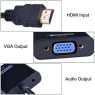 Tendak Gold-Plated Active HD 1080P HDMI to VGA Converter Adapter Dongle with 3.5mm Audio for Laptop PC Projector... N24