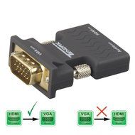 Tendak Gold-Plated Active HD 1080P HDMI to VGA Converter Adapter Dongle with 3.5mm Audio for Laptop PC Projector... N30